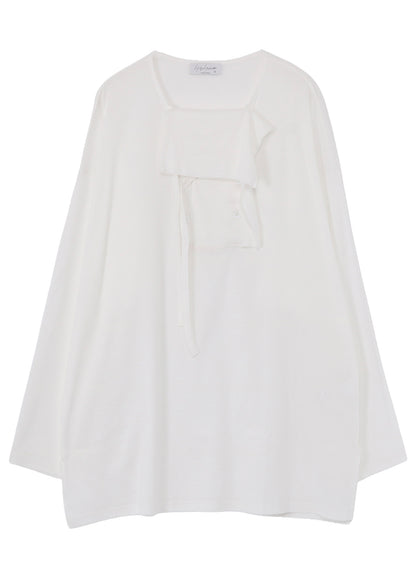 CELLULOSE COTTON MVS RIB DRAPE D GUSSET SLV T