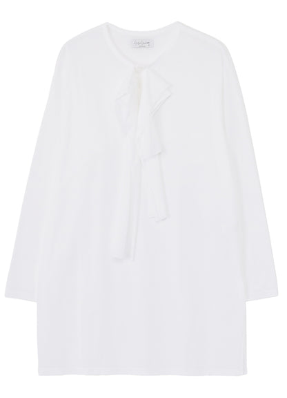 100/- PLAIN STITCH DRAPE DETAIL LONG SLV T