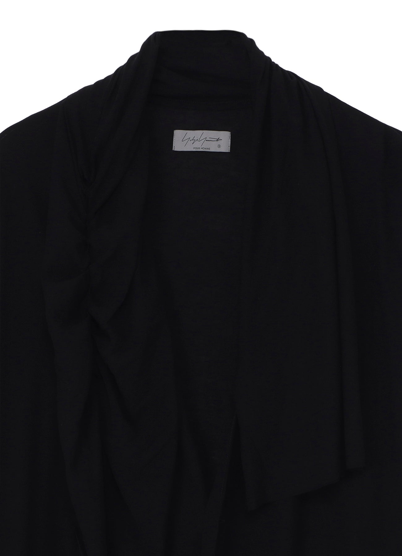 60/- HIGH TWISTED JERSEY DRAPE DETAIL CARDIGAN