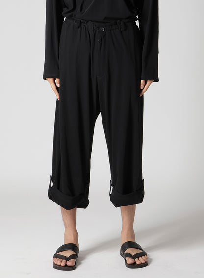 40/- HIGH TWISTED JERSEY TAB DETAIL PANTS