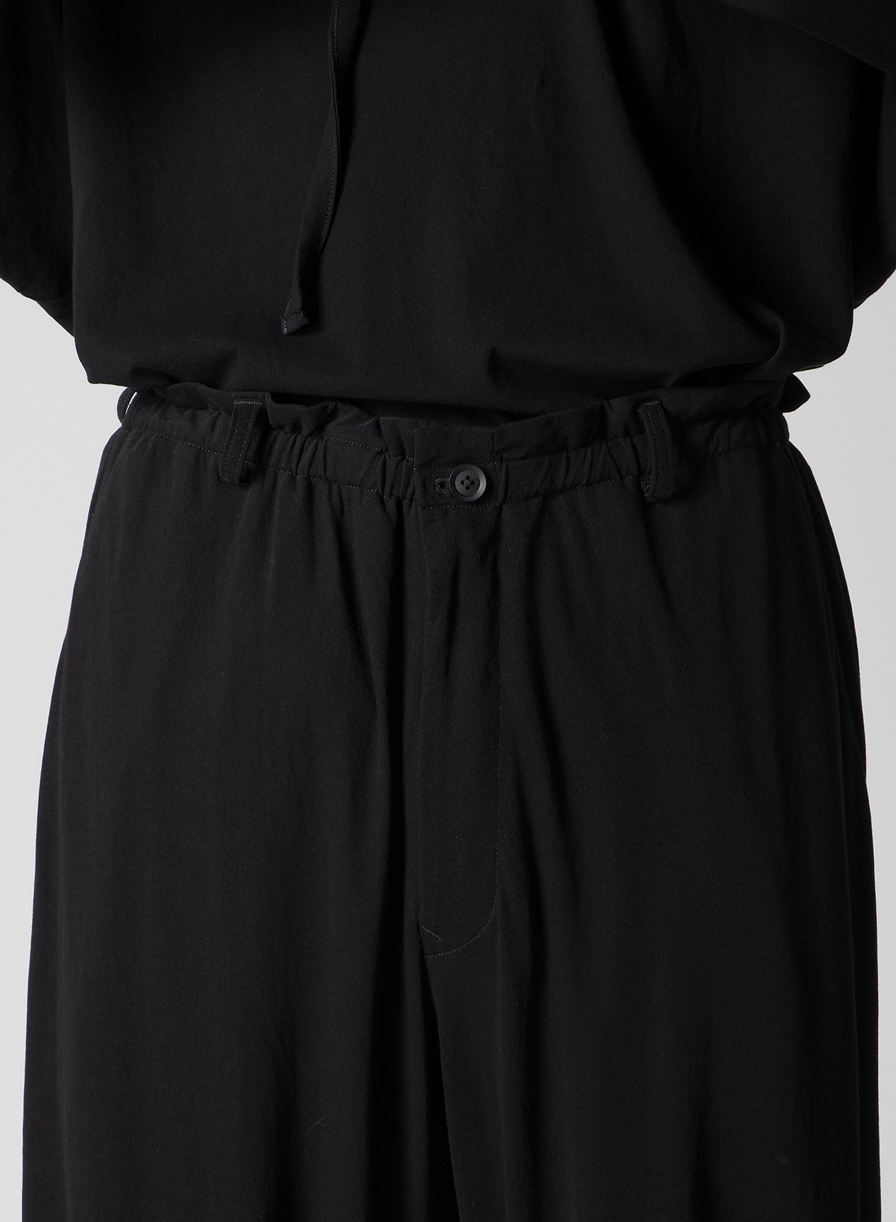 40/- HIGH TWISTED JERSEY TAB DETAIL PANTS