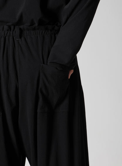 40/- HIGH TWISTED JERSEY TAB DETAIL PANTS