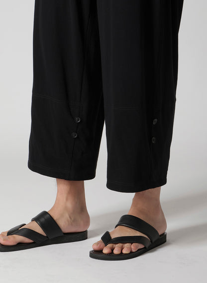 40/- HIGH TWISTED JERSEY TAB DETAIL PANTS