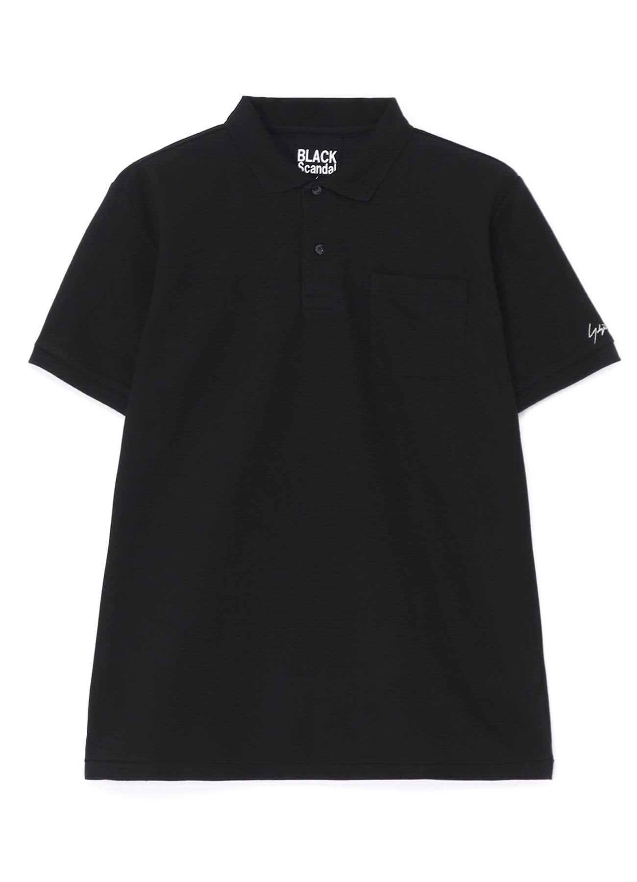 トップス Yohji Yamamoto POUR HOMME polo shirt 3 YOHJI YAMAMOTO Y-3 Men's Solid Blue Polo-Rugby Cotton 3 Button