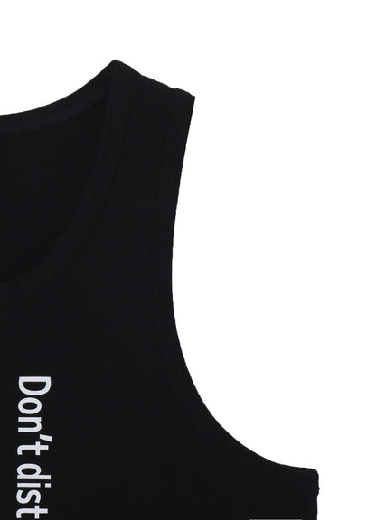 PLAIN STITCH FRONT BUTTON TANK TOP