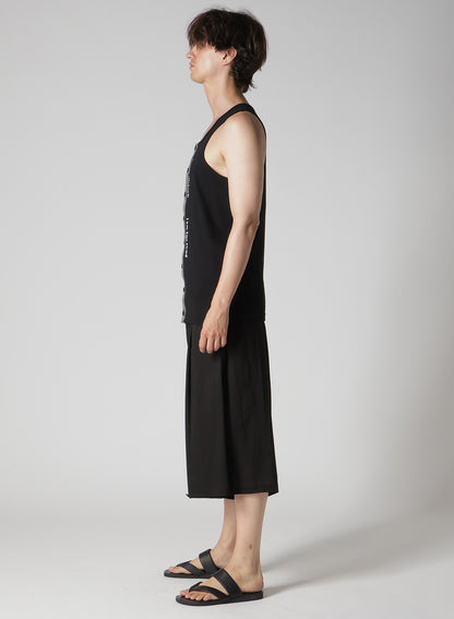 PLAIN STITCH FRONT BUTTON TANK TOP