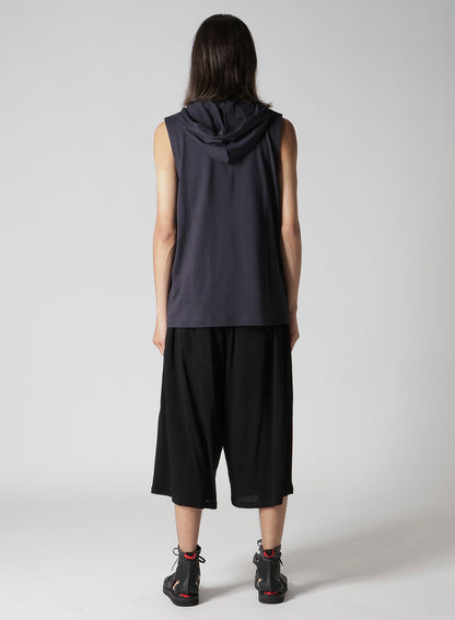 40/2 COMBED PLAIN STITCH HOODED VEST