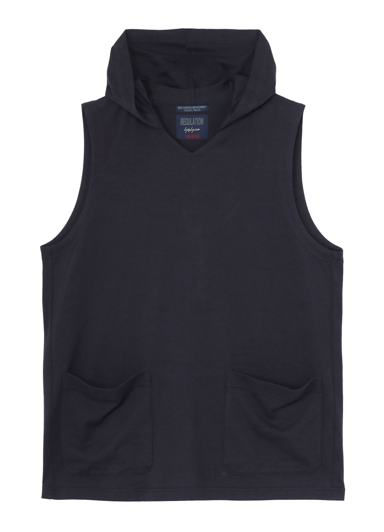 40/2 COMBED PLAIN STITCH HOODED VEST