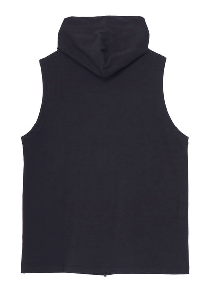 40/2 COMBED PLAIN STITCH HOODED ZIP VEST