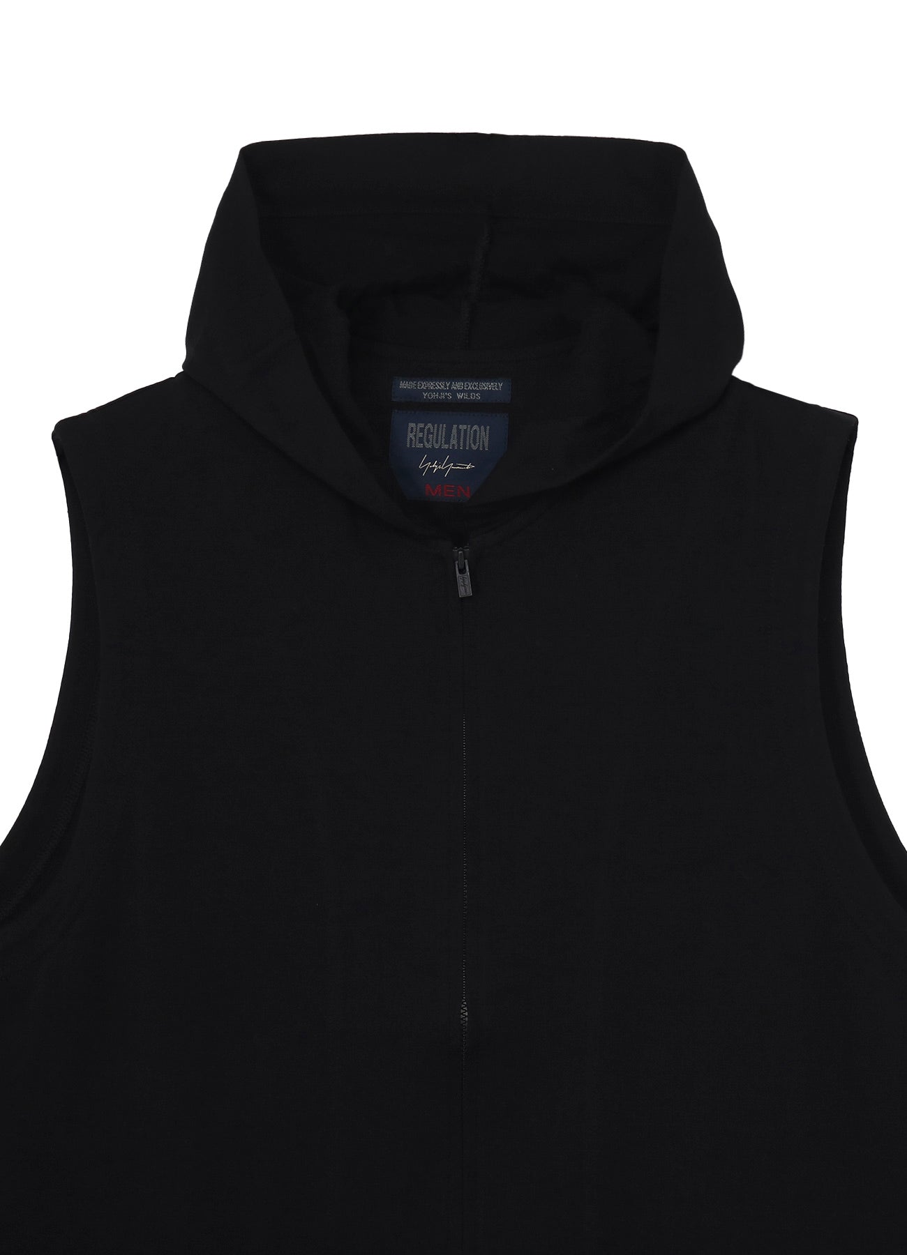 40/2 COMBED PLAIN STITCH HOODED ZIP VEST – THE SHOP YOHJI YAMAMOTO