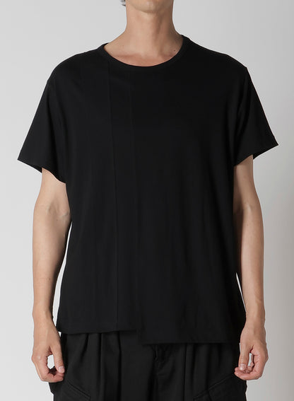 30/- COMBED PLAIN STITCH PANELED SHORT SLV T