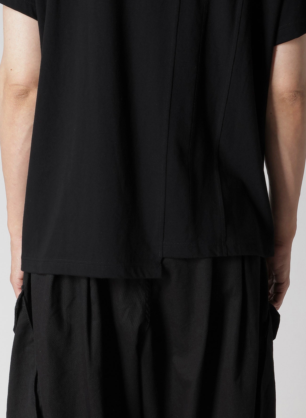 30/- COMBED PLAIN STITCH PANELED SHORT SLV T