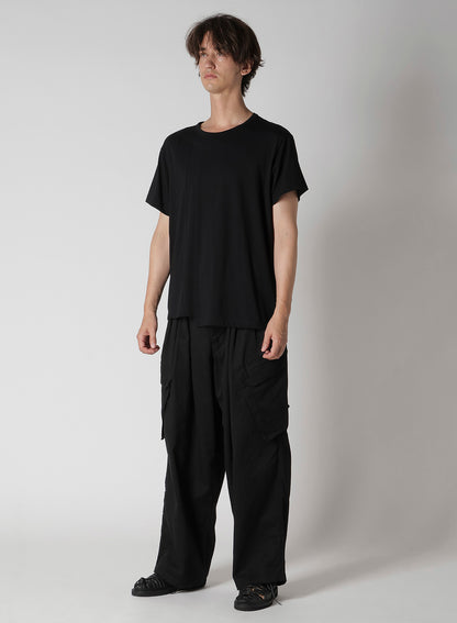 30/- COMBED PLAIN STITCH PANELED SHORT SLV T