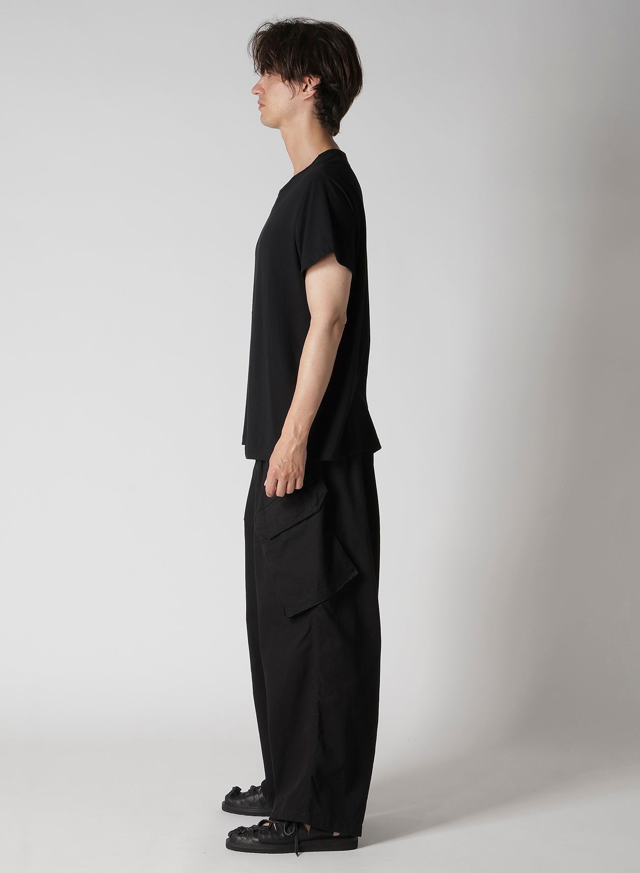30/- COMBED PLAIN STITCH PANELED SHORT SLV T