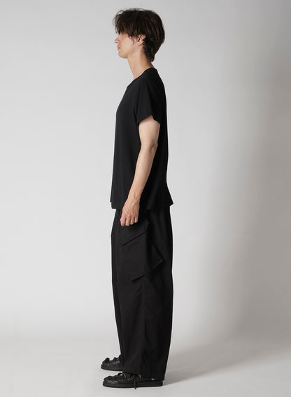 30/- COMBED PLAIN STITCH PANELED SHORT SLV T