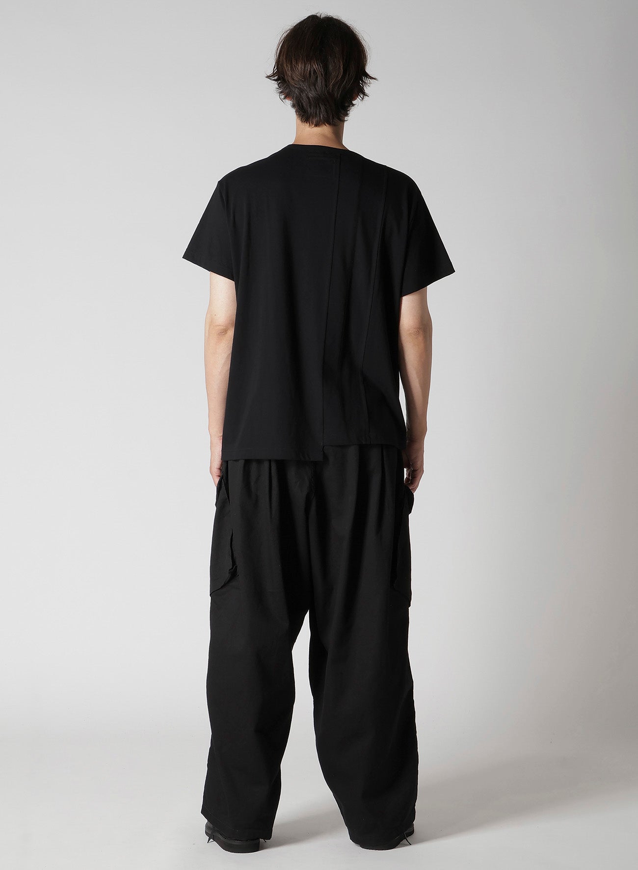 30/- COMBED PLAIN STITCH PANELED SHORT SLV T