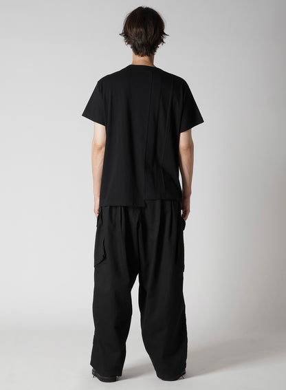 30/- COMBED PLAIN STITCH PANELED SHORT SLV T