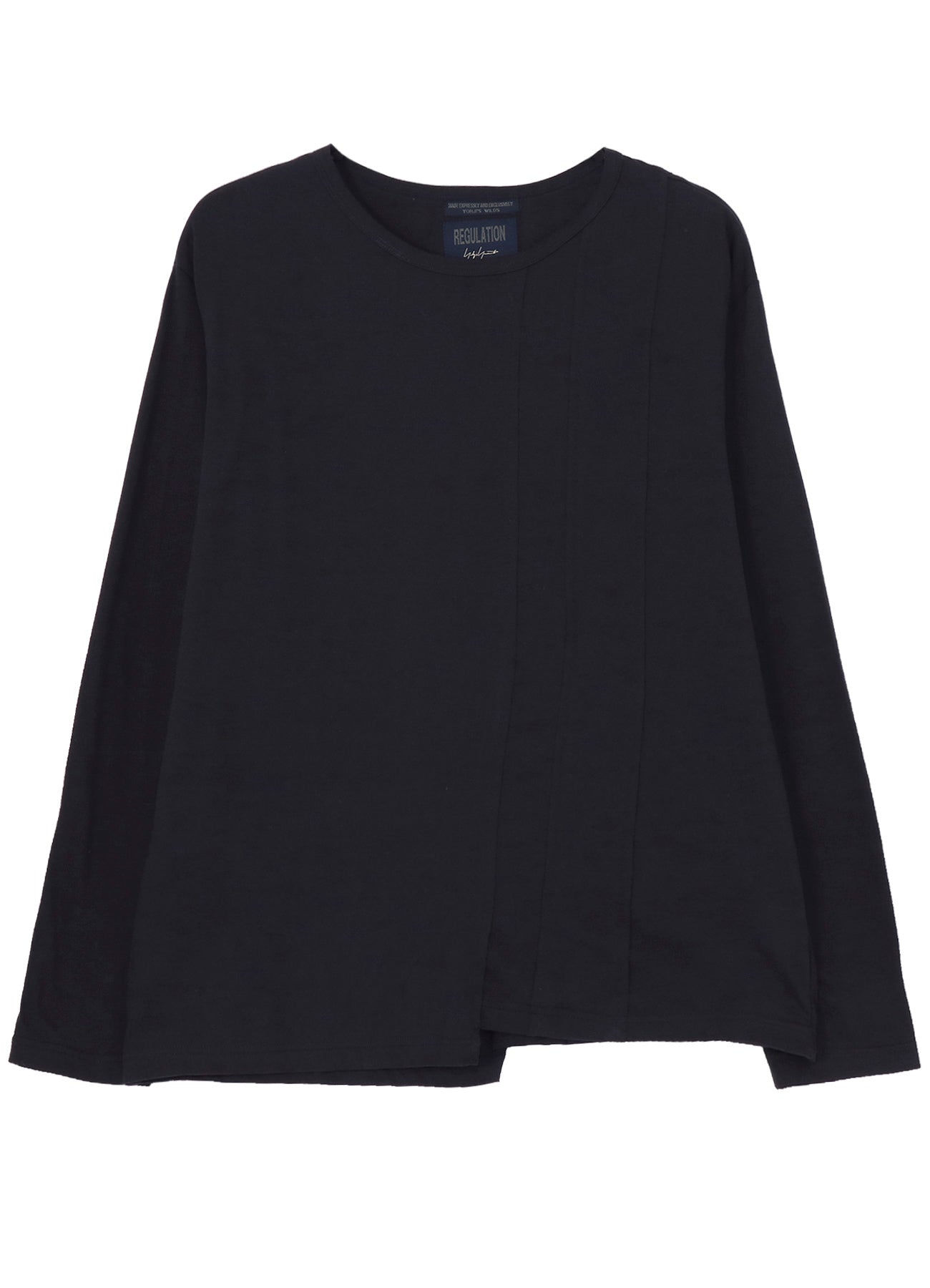 30/- COMBED PLAIN STITCH PANELED LONG SLV T