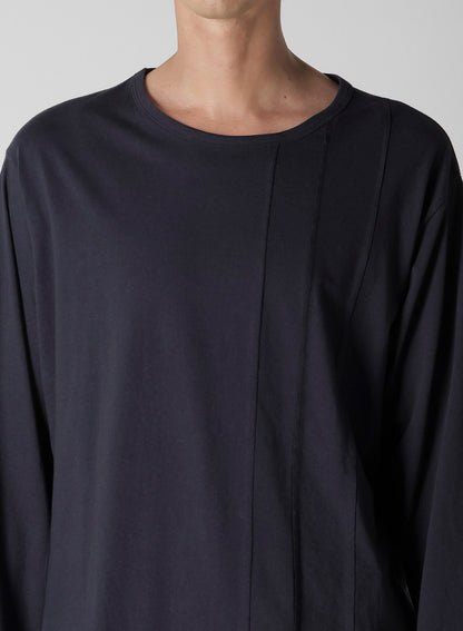 30/- COMBED PLAIN STITCH PANELED LONG SLV T