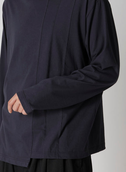 30/- COMBED PLAIN STITCH PANELED LONG SLV T