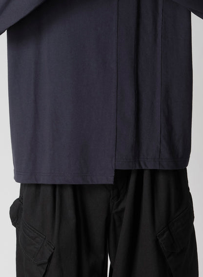 30/- COMBED PLAIN STITCH PANELED LONG SLV T