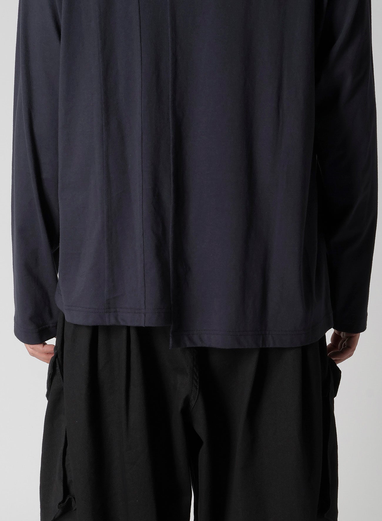 30/- COMBED PLAIN STITCH PANELED LONG SLV T