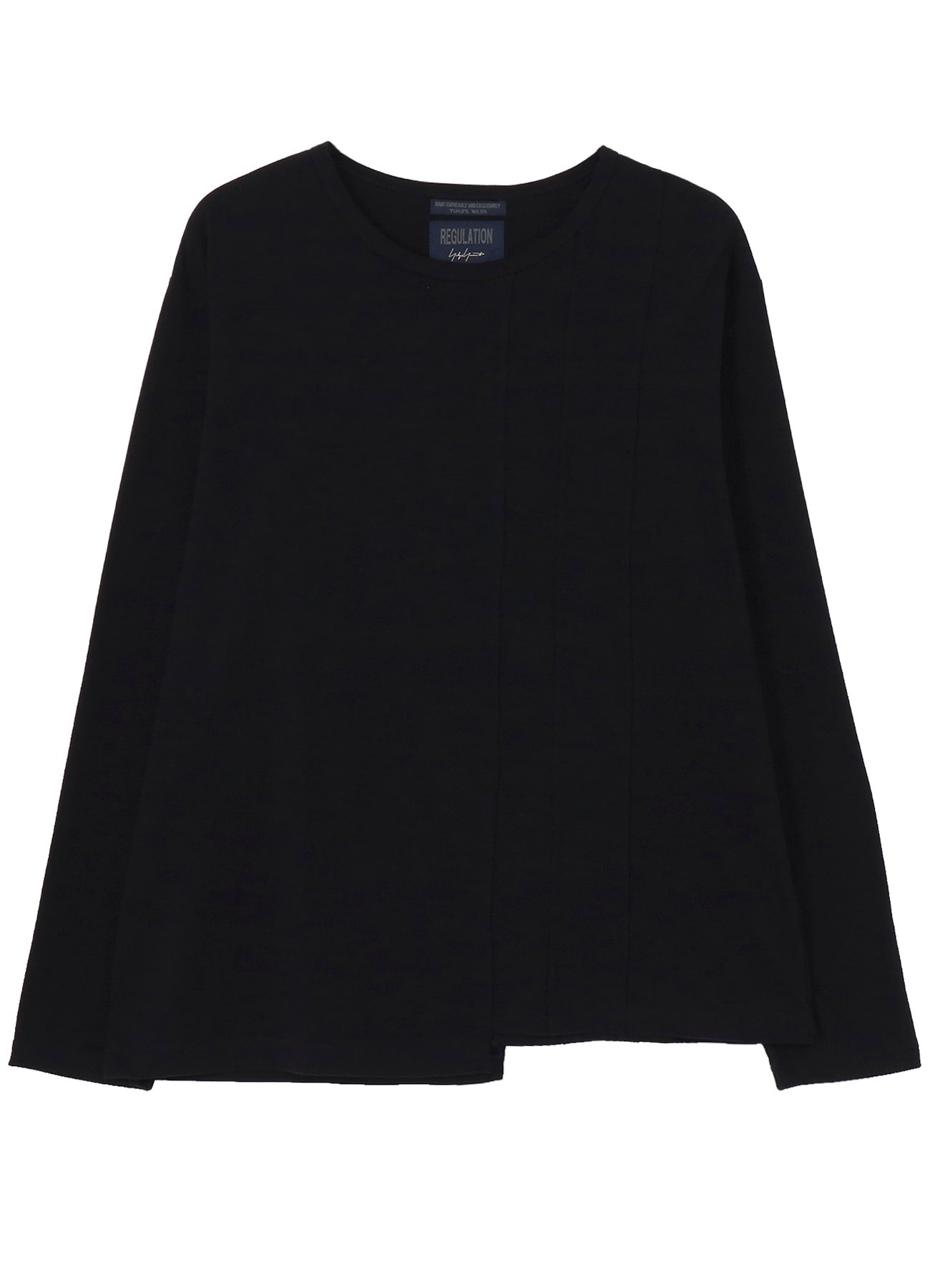 30/- COMBED PLAIN STITCH PANELED LONG SLV T