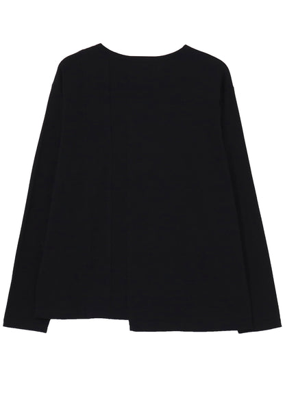 30/- COMBED PLAIN STITCH PANELED LONG SLV T