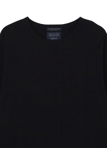 30/- COMBED PLAIN STITCH PANELED LONG SLV T