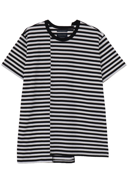 40/4 BORDER PLAIN STITCH PANELED SHORT SLV T