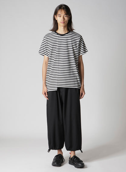 40/4 BORDER PLAIN STITCH PANELED SHORT SLV T