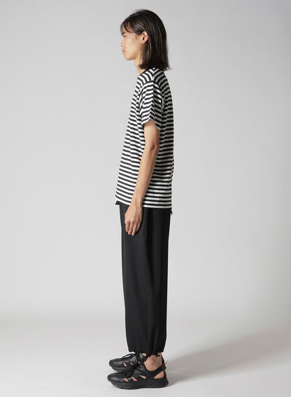 40/4 BORDER PLAIN STITCH PANELED SHORT SLV T
