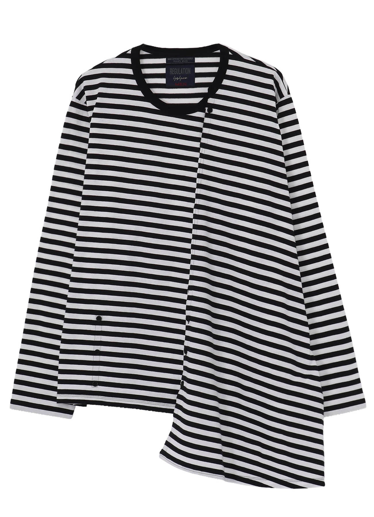 40/4 BORDER PLAIN STITCH PANELED LONG SLV T