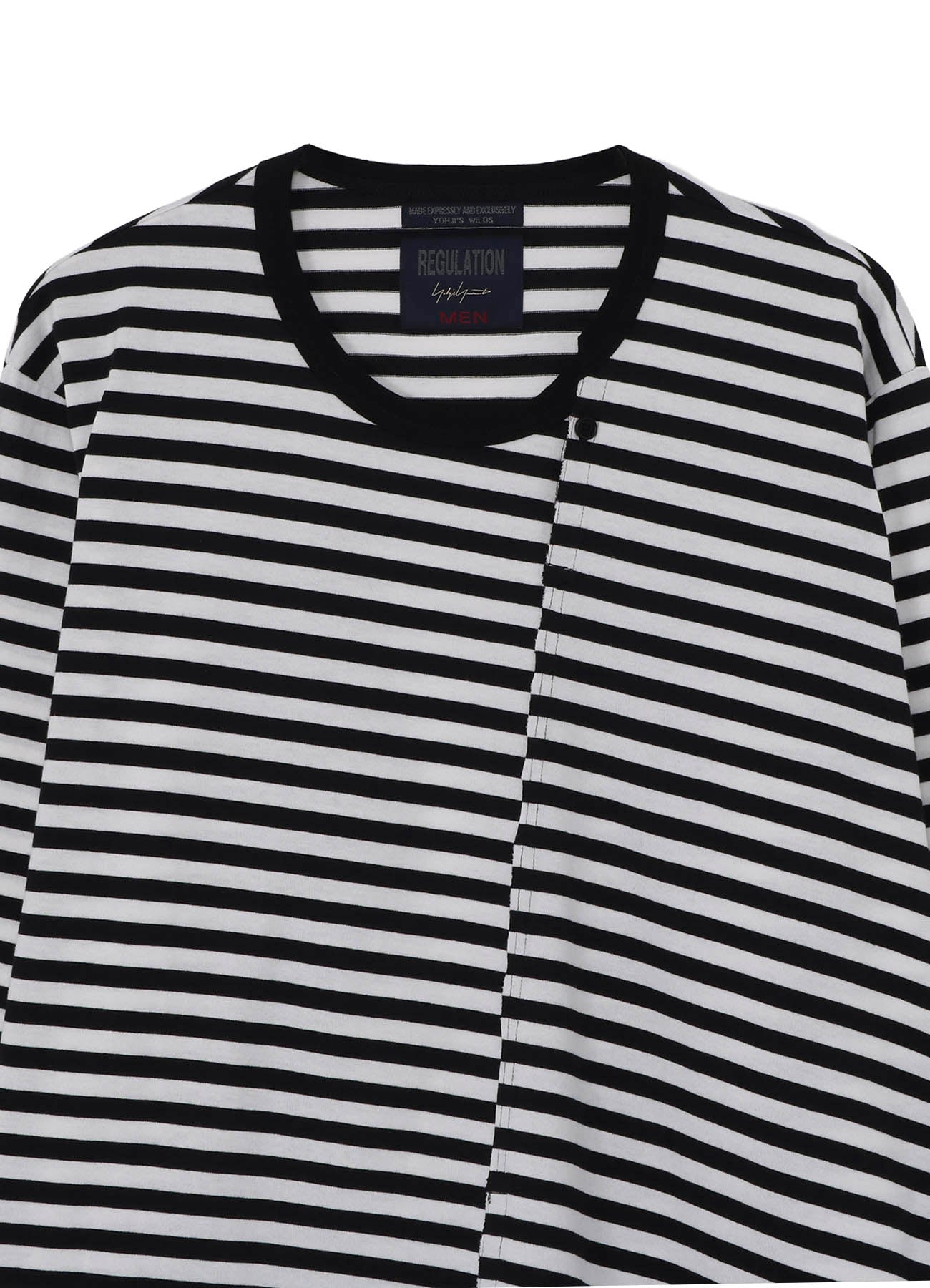 40/4 BORDER PLAIN STITCH PANELED LONG SLV T