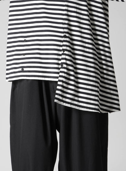 40/4 BORDER PLAIN STITCH PANELED LONG SLV T