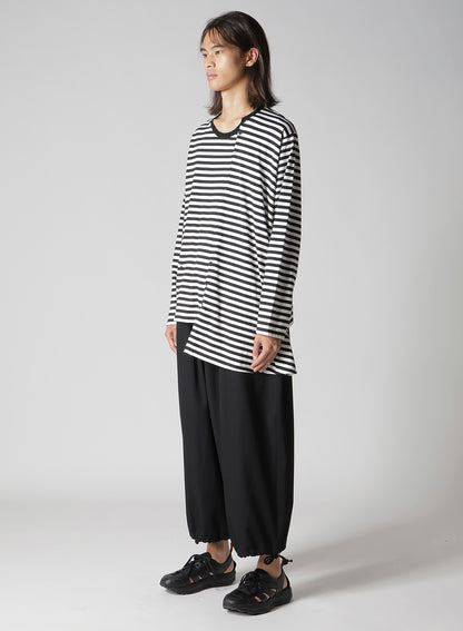 40/4 BORDER PLAIN STITCH PANELED LONG SLV T