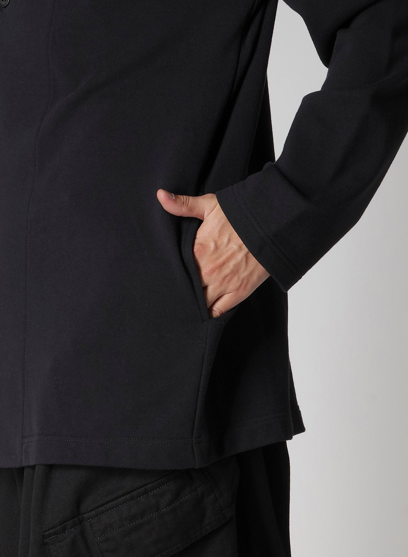 40/20 MINI FRENCH TERRY COLLARLESS JACKET