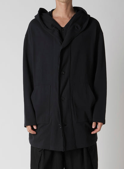 40/20 MINI FRENCH TERRY HOODED COAT