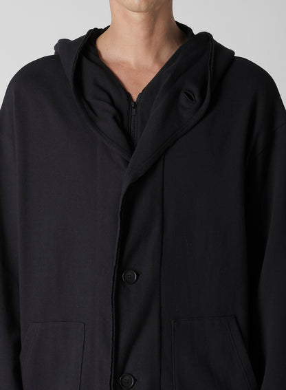 40/20 MINI FRENCH TERRY HOODED COAT