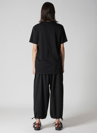 32/- COMBED PLAIN STITCH FRONT BUTTON SHORT SLV T