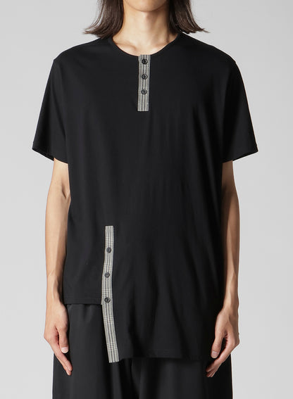 30/- COMBED PLAIN STITCH ASM HENLEY NECK T