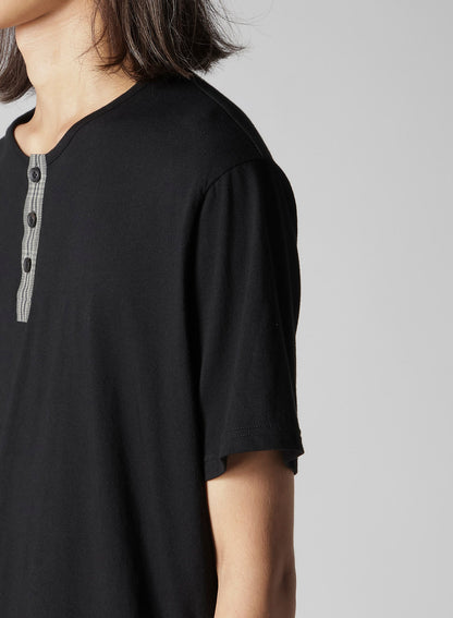 30/- COMBED PLAIN STITCH ASM HENLEY NECK T