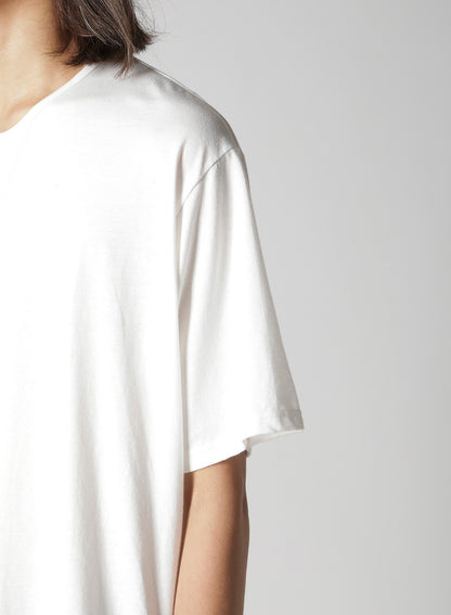 32/- COMBED PLAIN STITCH HENLEY NECK SHORT SLV T