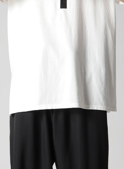 32/- COMBED PLAIN STITCH HENLEY NECK SHORT SLV T
