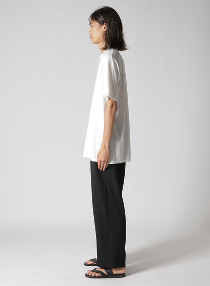 32/- COMBED PLAIN STITCH HENLEY NECK SHORT SLV T