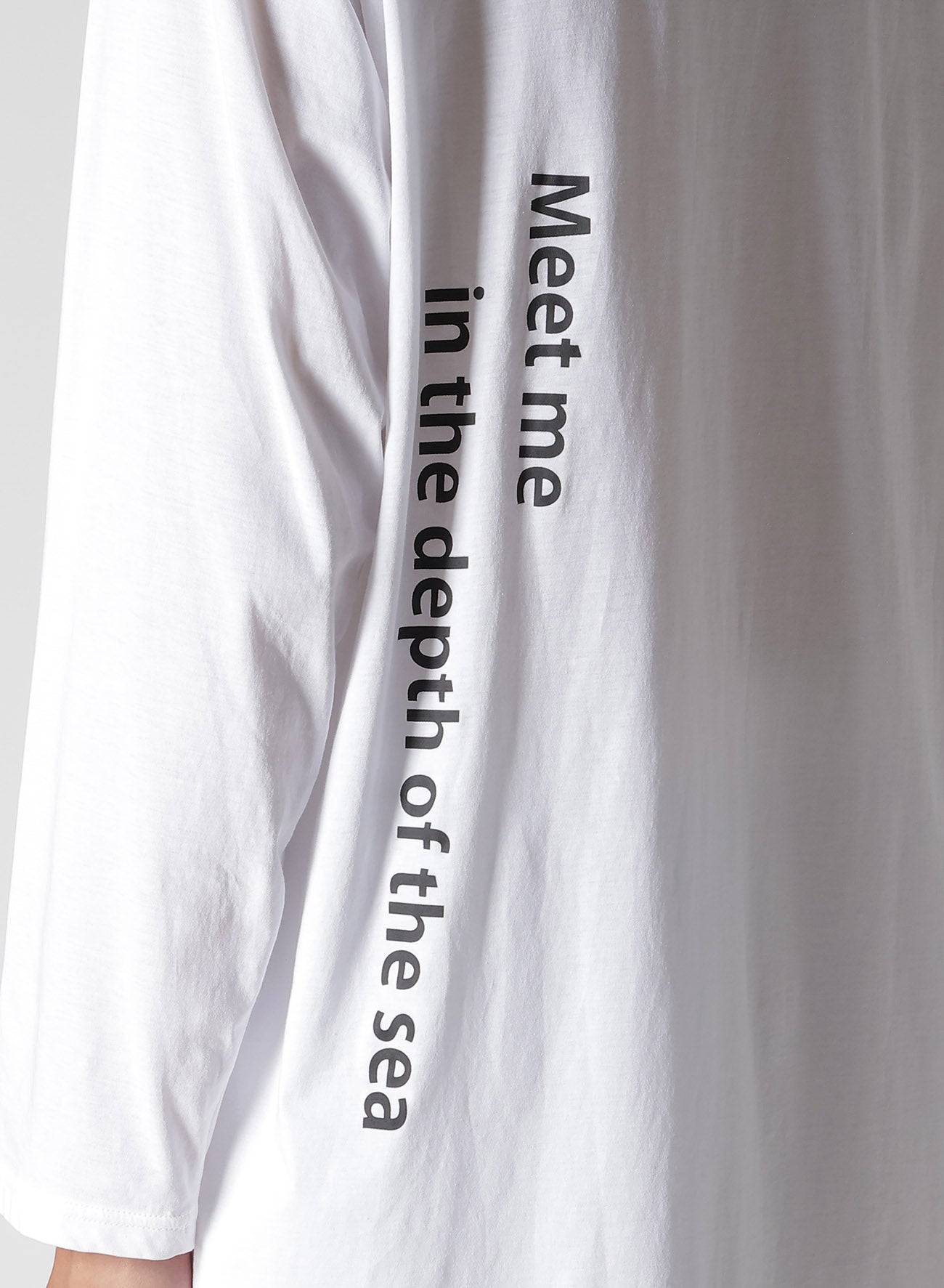 COTTON PS D NECK LINE LONG SLV