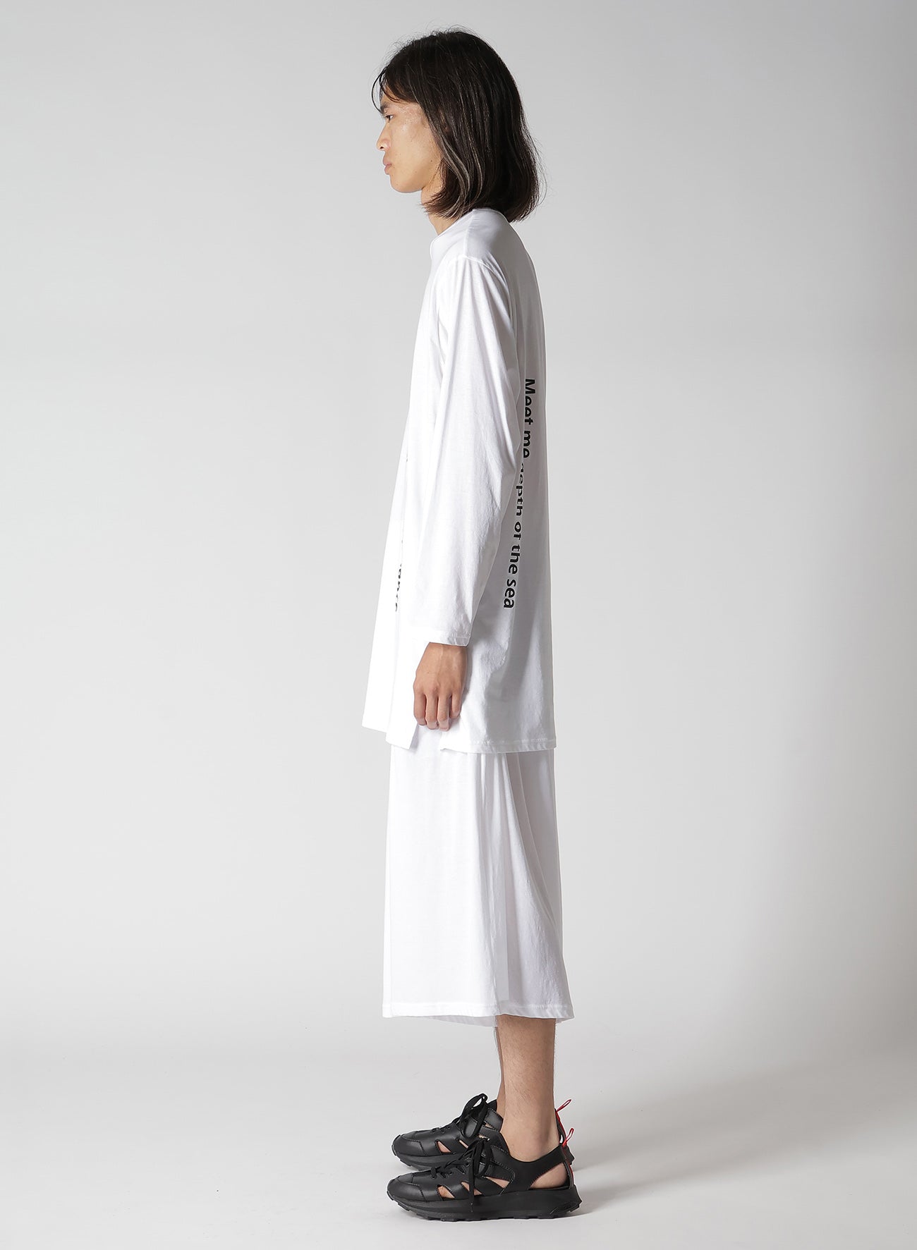 COTTON PS D NECK LINE LONG SLV