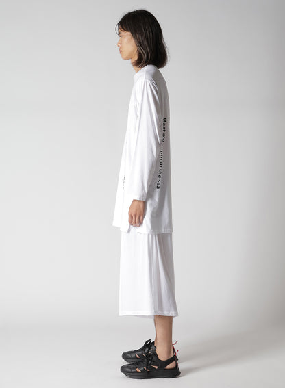 COTTON PS D NECK LINE LONG SLV