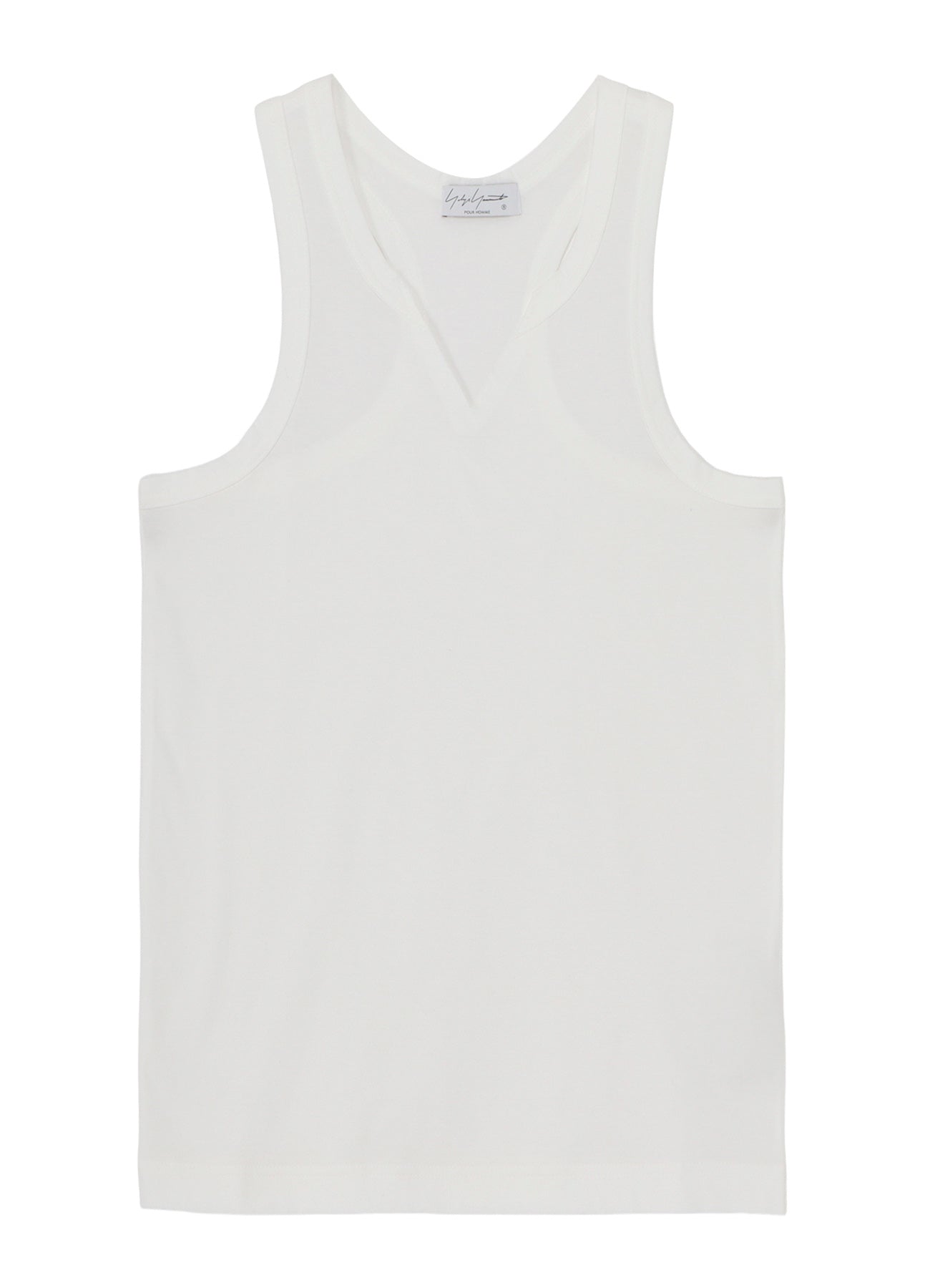 SINGLE JERSEY V NECK TANK TOP