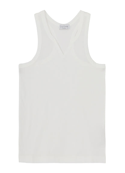 SINGLE JERSEY V NECK TANK TOP